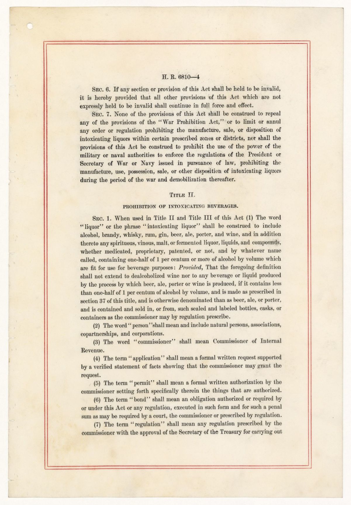 Volstead Act